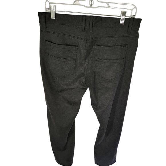 Calvin Klein Dark Gray Herringbone Slim Trouser Classic Dress Pants Size 30 x 30 - Picture 15 of 15